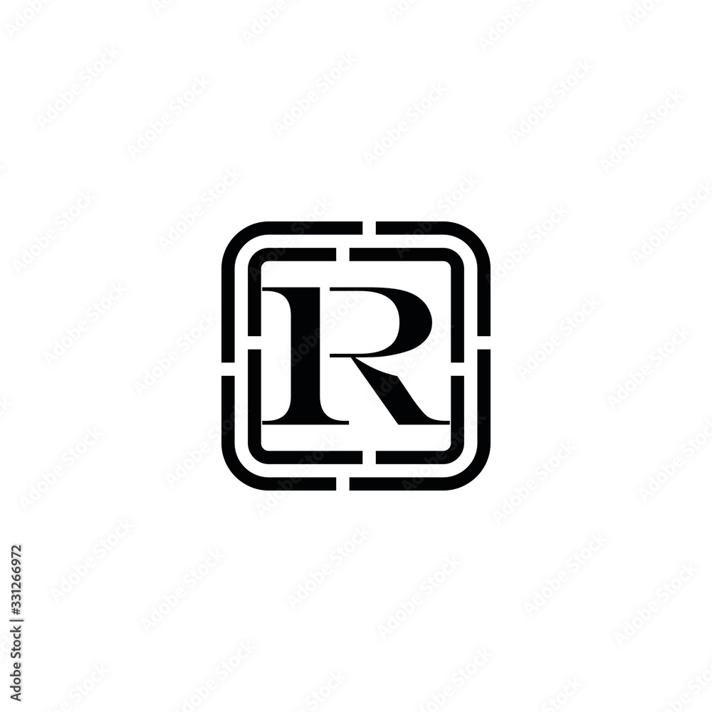 RR R letter logo design RR R letter logo design