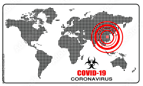 map of coronavirus center wuhan