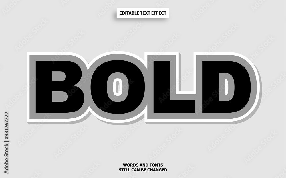 bold text effect bold text effect
