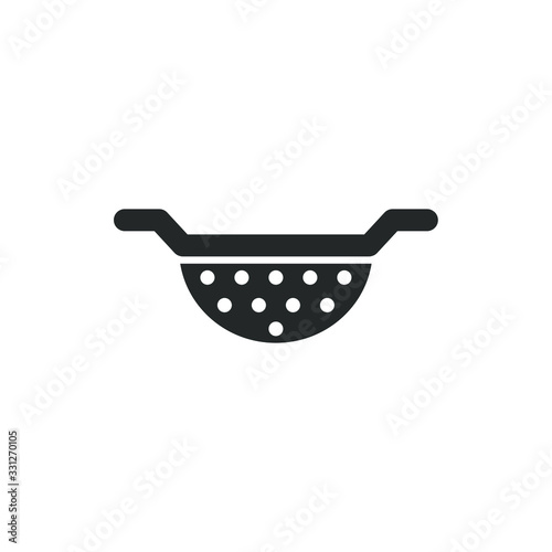 colander icon template color editable. colander symbol vector sign isolated on white background illustration for graphic and web design.