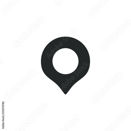 Location pin icon template color editable. Location pin symbol vector sign isolated on white background illustration for graphic and web design.