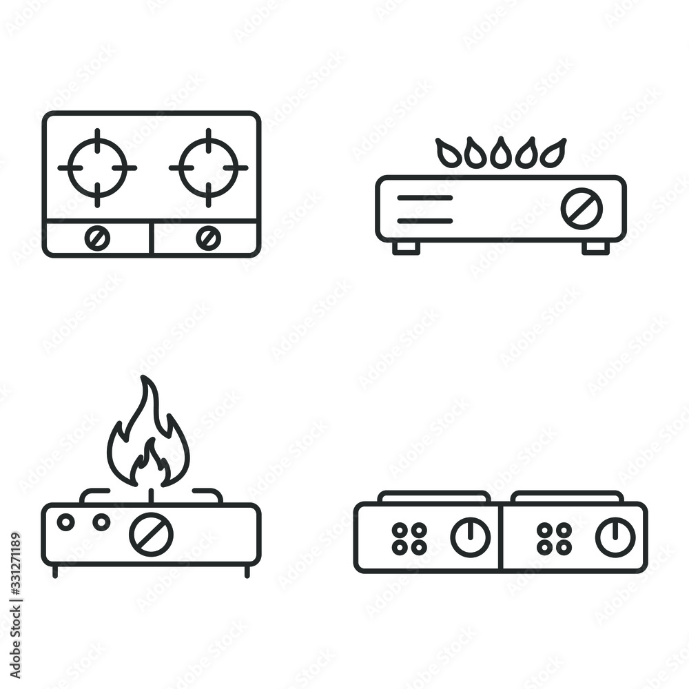 Vektorová grafika „Gas Stove icon template color editable. Gas Stove ...