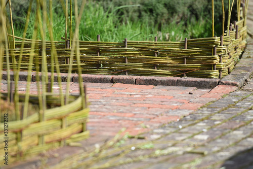 Obraz w ramie handmade garden edging