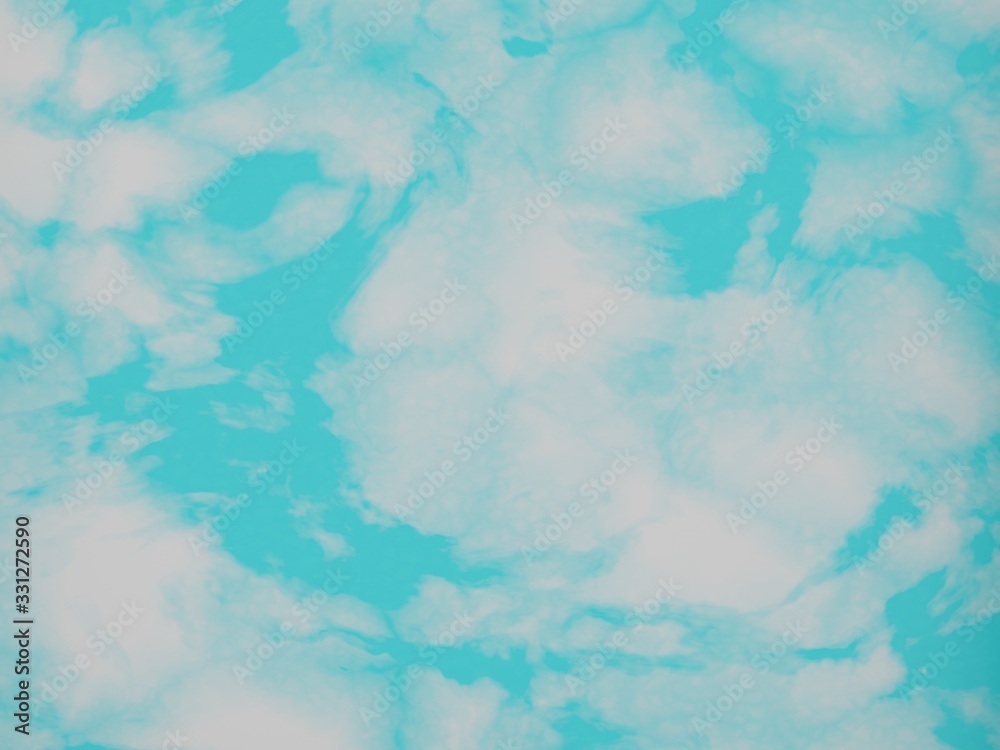 Sky with clouds, 3d
