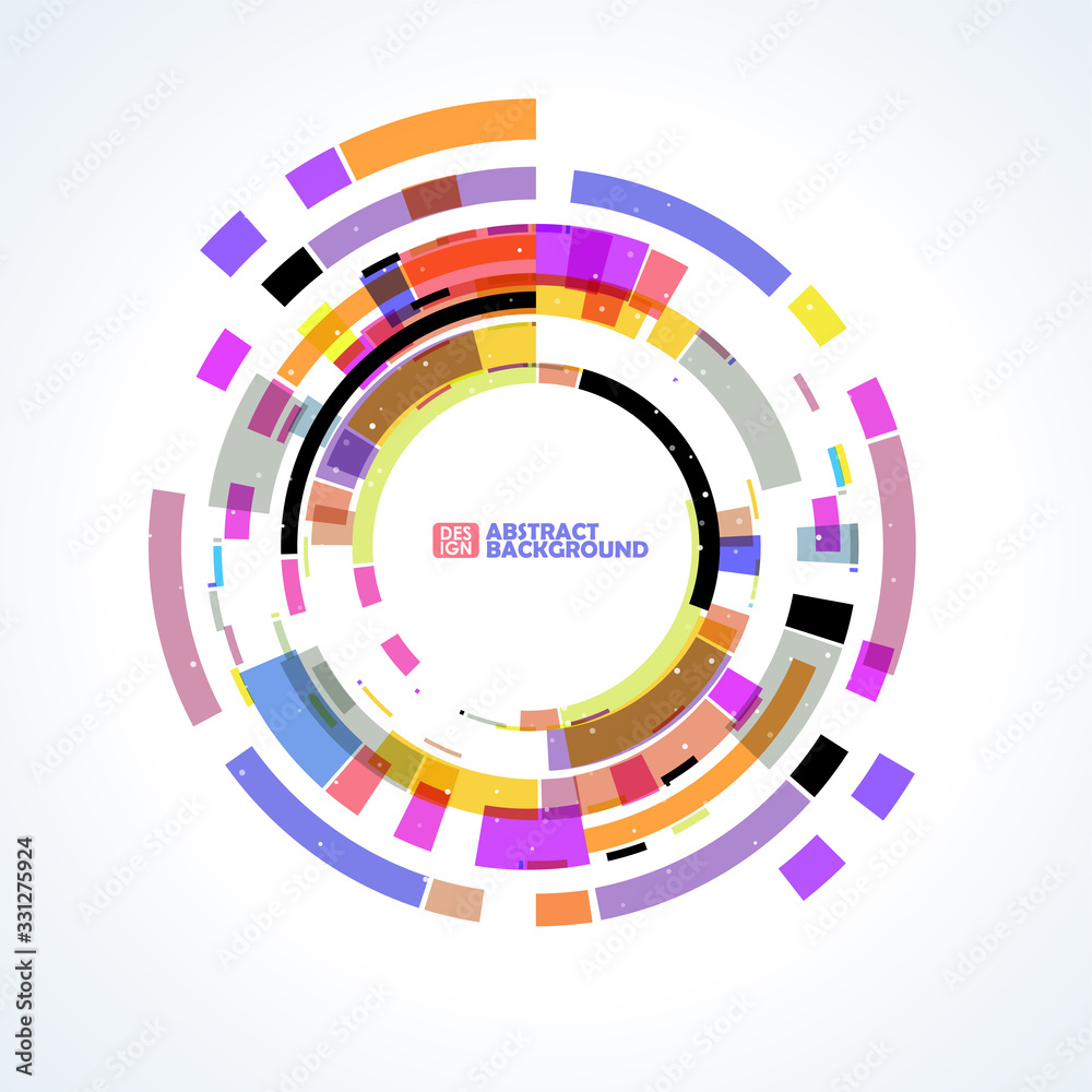 Abstract technology circles Abstract technology circles
