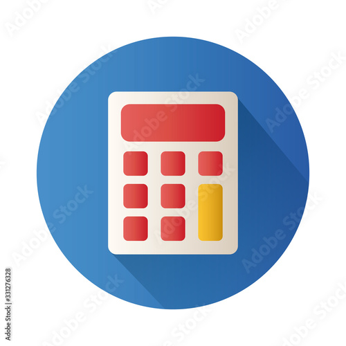 calculator math block style icon