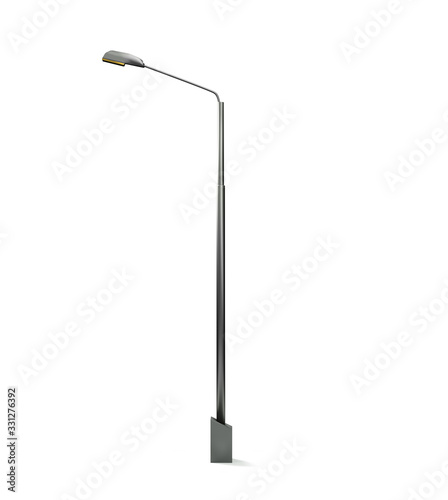 Street Lamppost Isolated on White Background 3d render photo