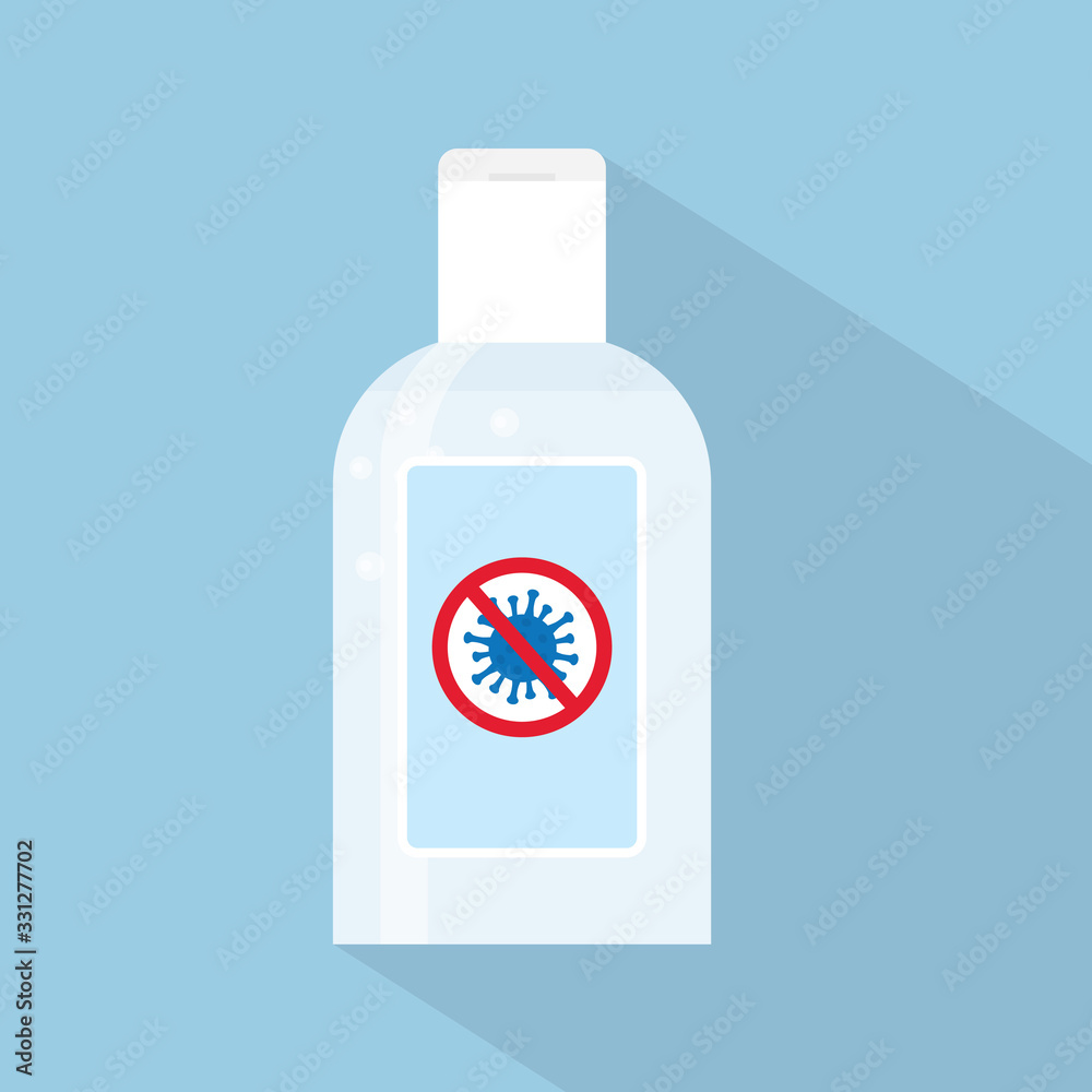 antibacterial, antiviral coronavirus gel- vector illustration antibacterial, antiviral coronavirus gel- vector illustration