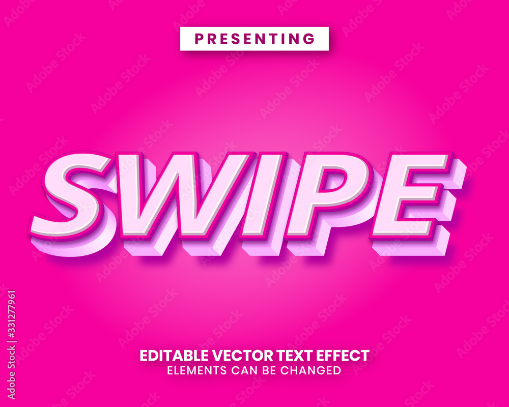3d cute style editable text effect 3d cute style editable text effect