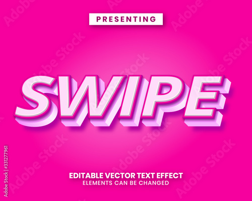 3d cute style editable text effect