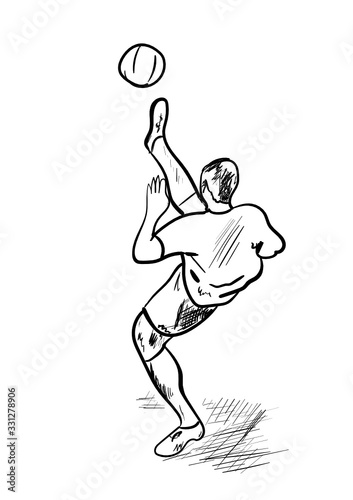 silhouette of man with ball