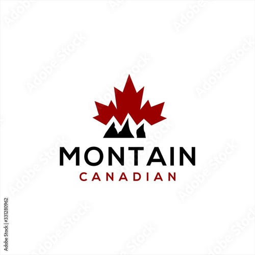 Canadian Mountain Logo design .