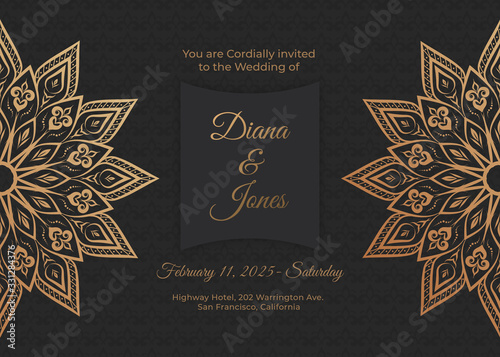 Creative luxury decorative mandala background