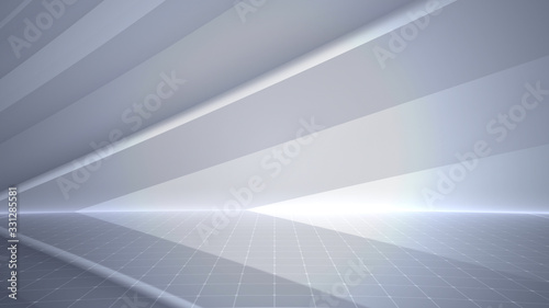 Simple Design Geometric Stage Theater business 3D illustration background.