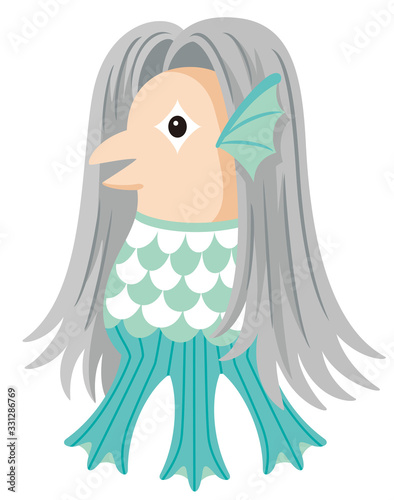 アマビエのイラスト（カラー）