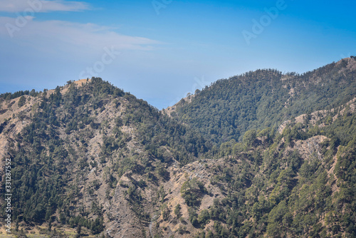 a landscape of a mountain in nainital uttarakhand
