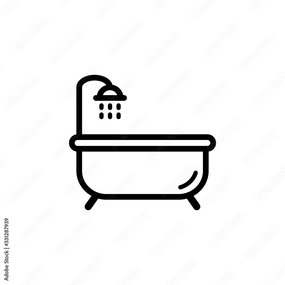 bath tub icon vector template bath tub icon vector template