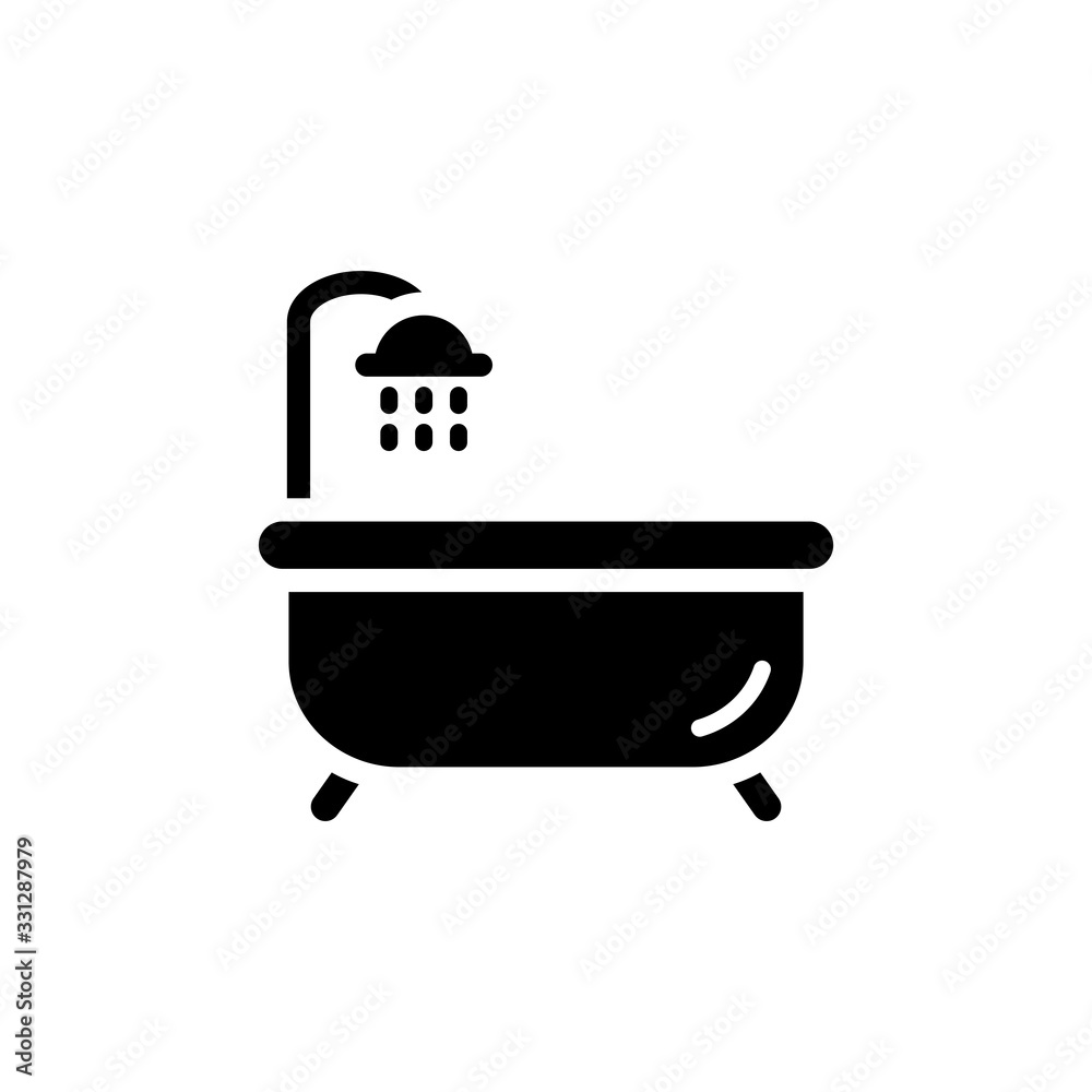 bath tub icon vector template bath tub icon vector template