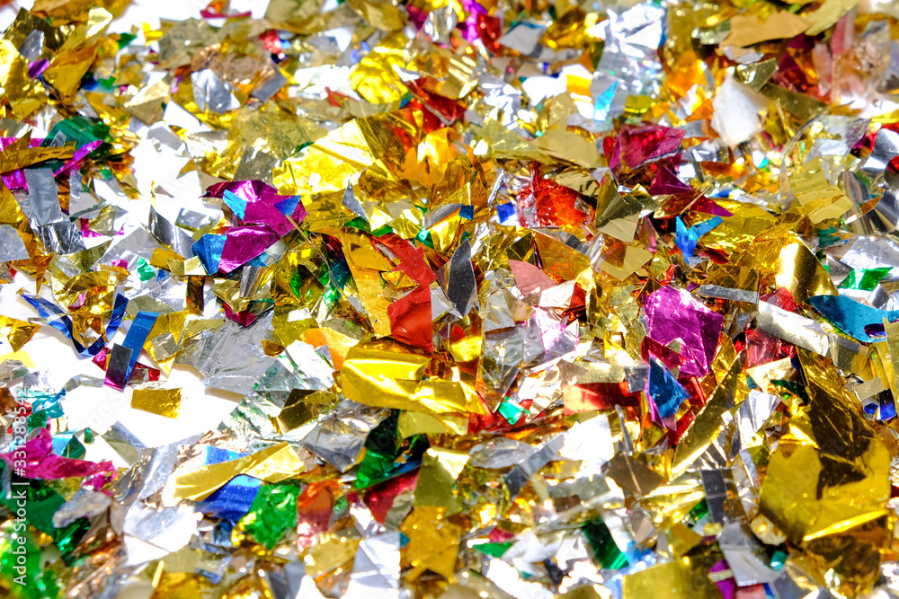 Fototapeta premium Colorful confetti pattern. Confetti background