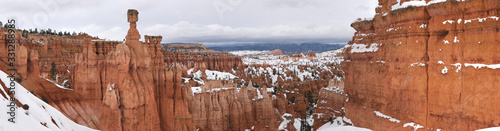 Bryce Canyon in Winter with Snow