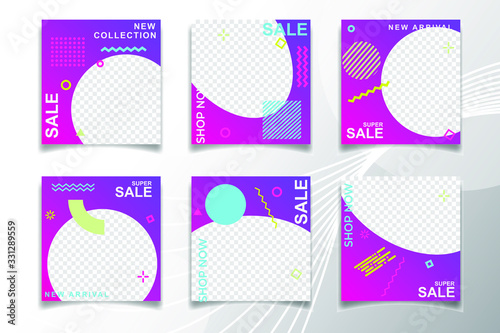 Modern Bundle Social Media banner Template. Elegant sale and discount promo. Business presentation template Editable simple info banner.