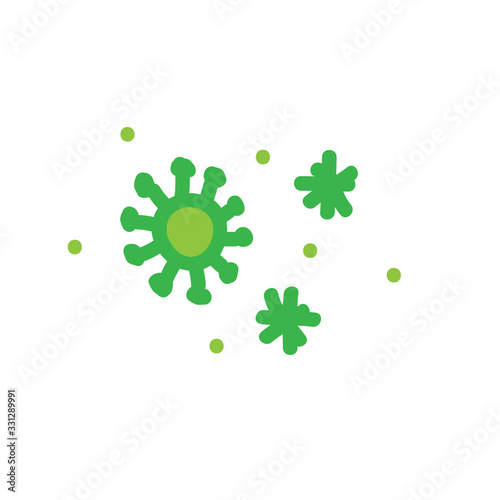 coronavirus doodle icon, vector illustration