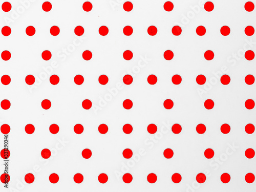 white surface is red perforation