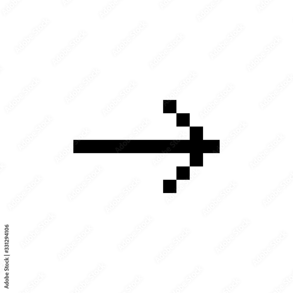 forward, next, fast, reverse, up, down, left, right and arrow icon. Perfect for application, web, logo, game and presentation template. icon design pixel art and line style