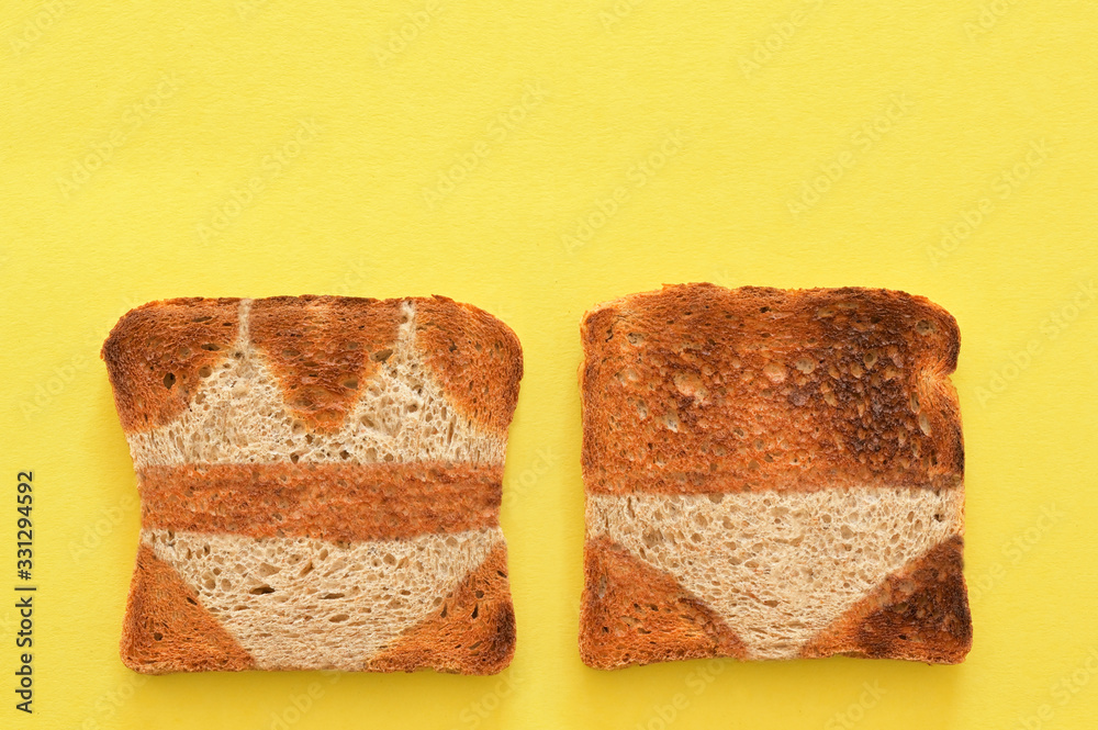 Crusty Bread Toast Slice And Summer Tan Lines