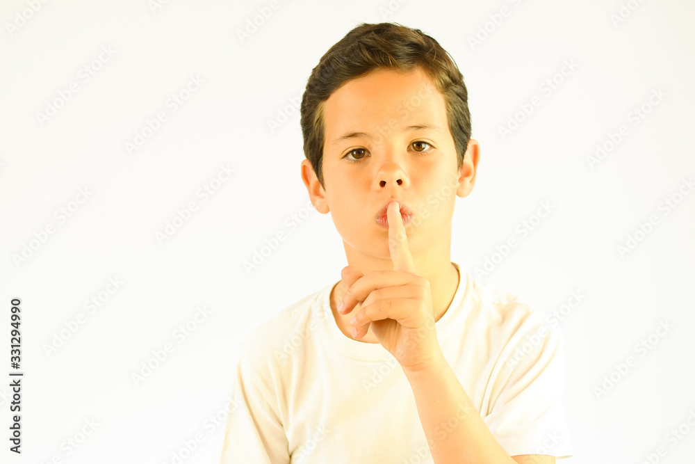 Young beautiful boy making gesture Young beautiful boy making gesture