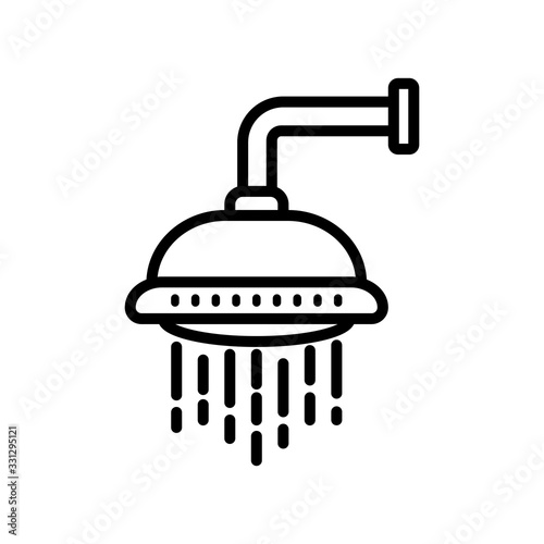 shower icon design vector template