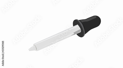 Vector Isolated Illustration of a Dropper