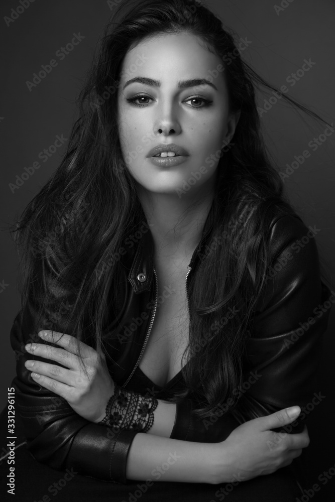 black and white woman beauty portrait black and white woman beauty portrait
