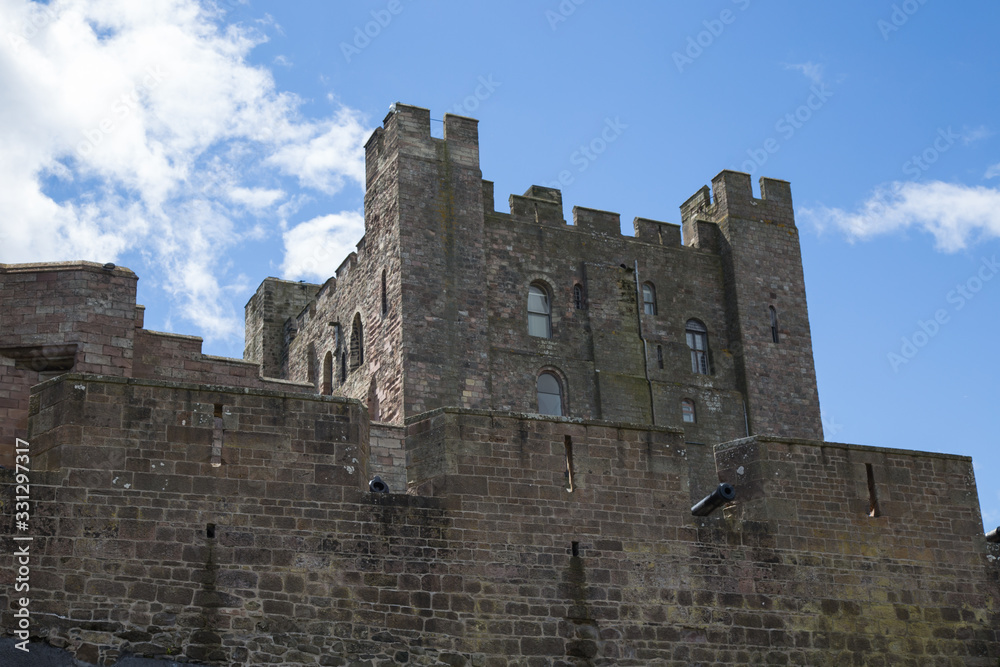 Bamburgh castle in Northumberland England