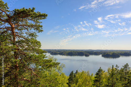 Beautiful sunny summer day in Kangasala Finland