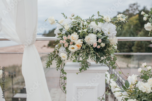 White Floral Wedding Decoration