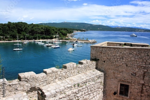 view over the sea in Krk, island Krk, Croatia