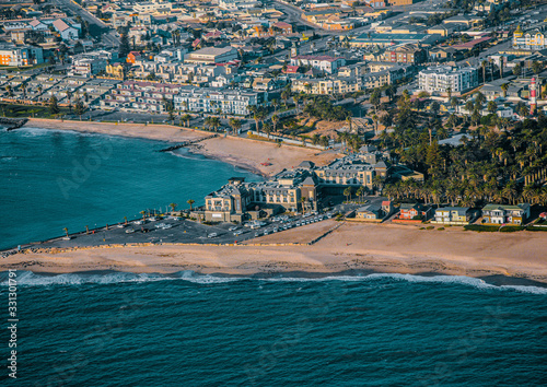 Aerial picture of the city of Swakopmund in western Namibia