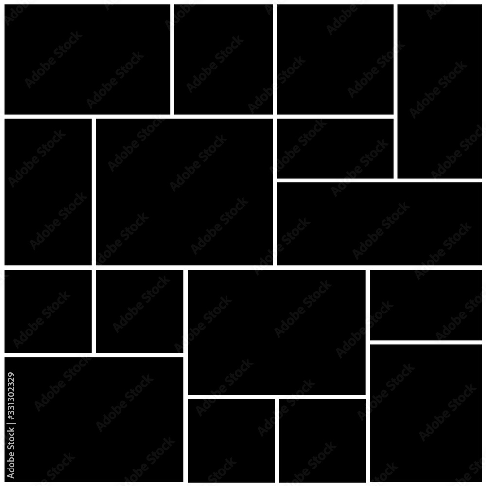 Creative vector Template Collage. Frames for photo.
