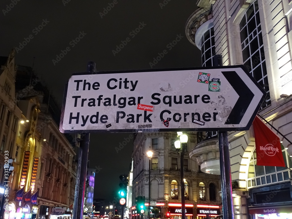 Indicazioni stradali londinesi - Londra