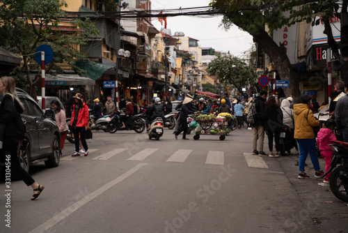 Crowded places Hanoi