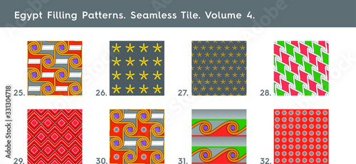 Egypt Patterns Filling Patterns. Seamless Tile. Volume 4.