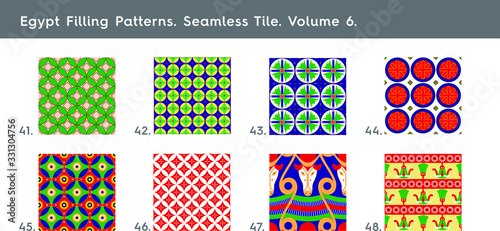 Egypt Patterns Filling Patterns. Seamless Tile. Volume 6.