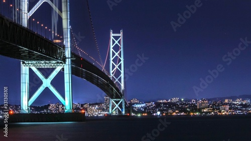 Fototapeta bridge at night