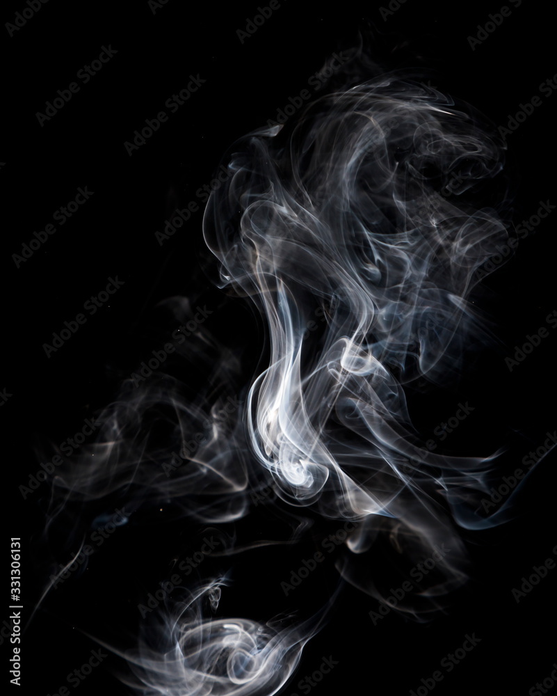 Smoke on black background Smoke on black background