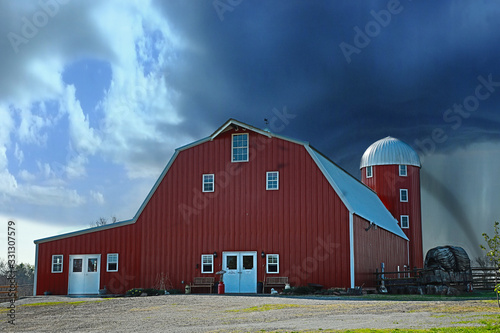 Shepherd's Barn with Storm