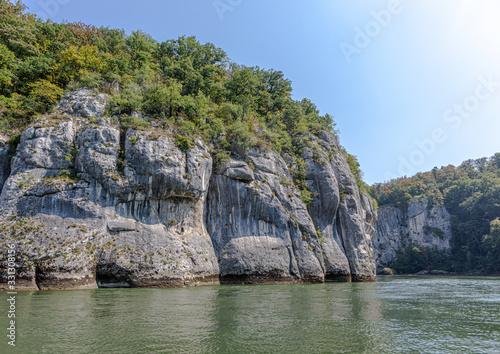 The Danube Gorge near Weltenburg Abbey in southern Germany