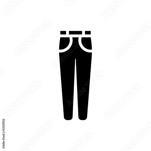 Pants Dress Vector Glyph  Icon Illustration