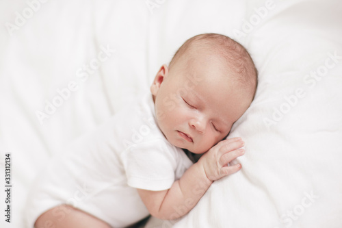 newborn sleeping boy