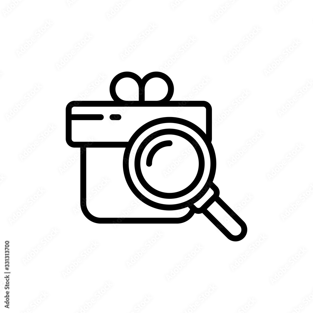 Find Package Vector Line Icon Illustration. Find Package Vector Line Icon Illustration.